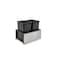 Rev-A-Shelf Steel, Black, 16.5 in W, 20.33 in H, 21.73 in D, 21.73 in L, Black 5LB-1835SSBL-218 - alternate 1